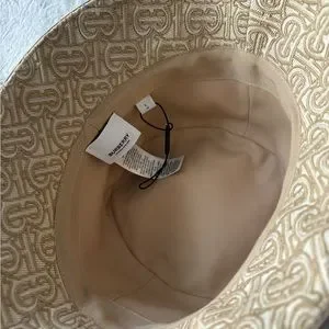 Burberry Embroidered Bucket Hat L Soft Fawn Burberry | Accessories | Burberry Embroidered Bucket Hat L  main image 3